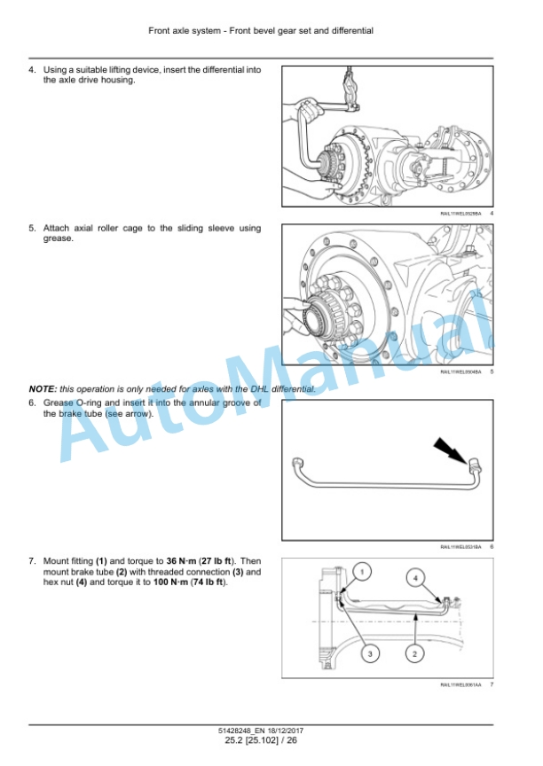 Alternative view of New Holland W130D, W170D Stage IV Wheel Loader Service Manual 51428248