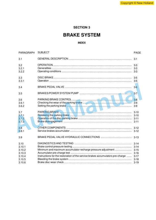 New Holland W190 Wheel Loader Workshop Manual 6041350201-4