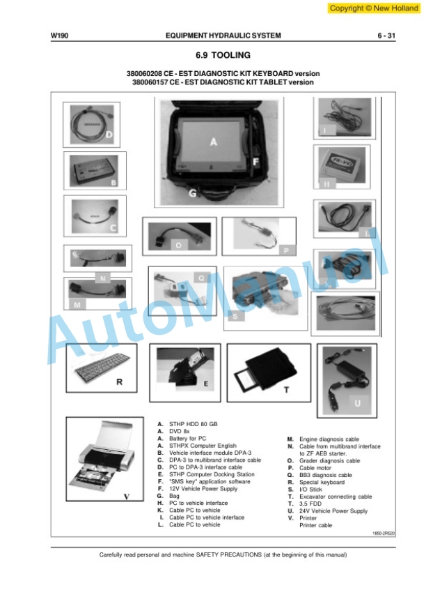 New Holland W190 Wheel Loader Workshop Manual 6041350201-5