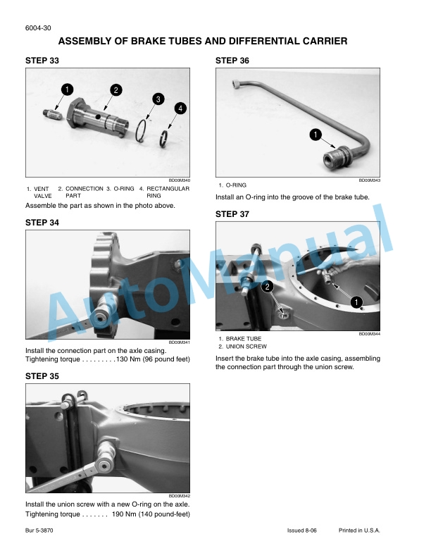 New Holland W190B Tier 3 Wheel Loader Service Manual 842499253-4