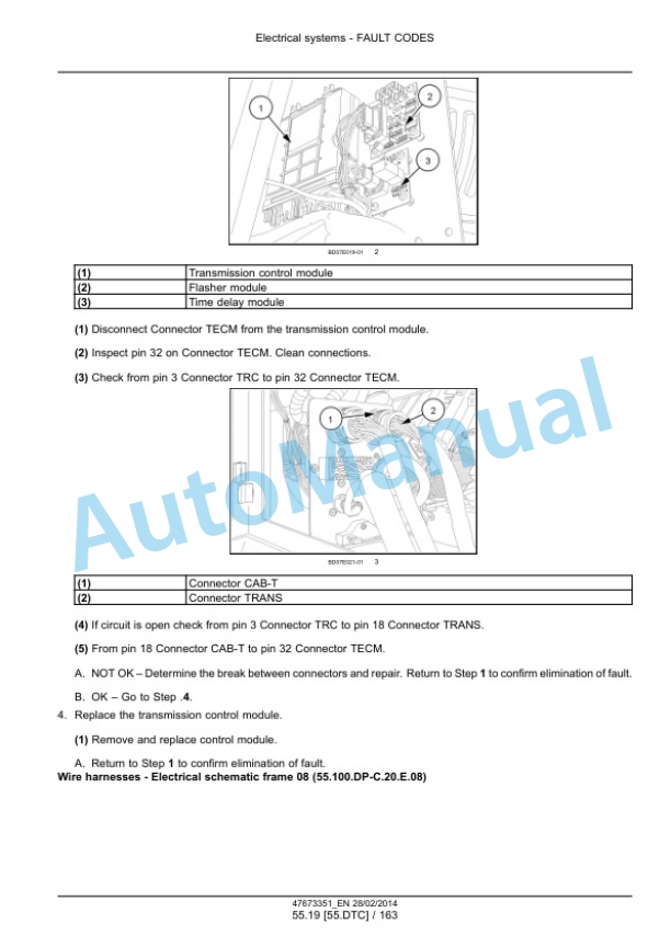 New Holland W190C, W230C Tier 4A Interim Wheel Loader Service Manual 47865330-3
