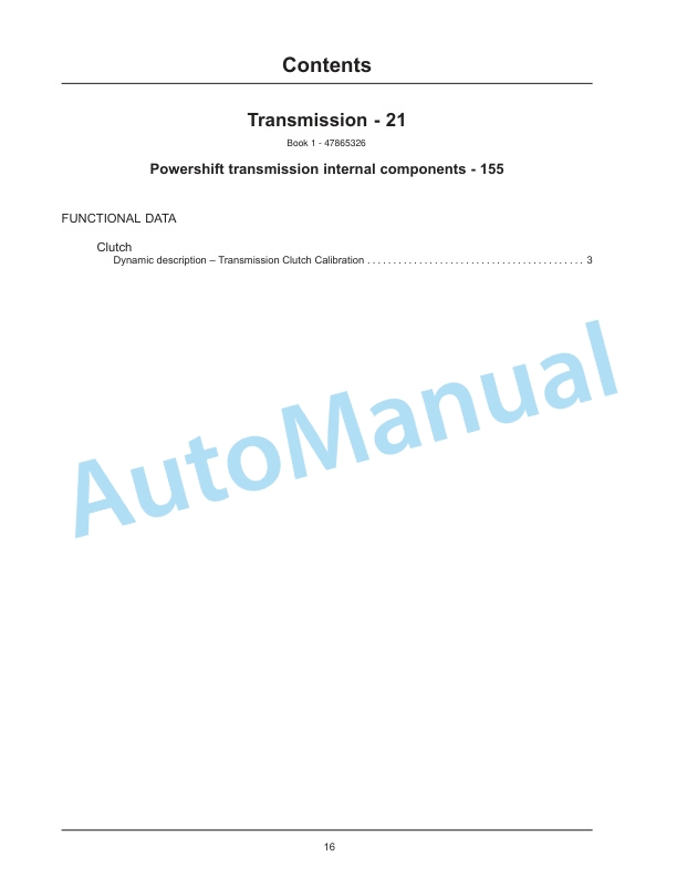 New Holland W190C, W230C Tier 4A Interim Wheel Loader Service Manual 47865332-2