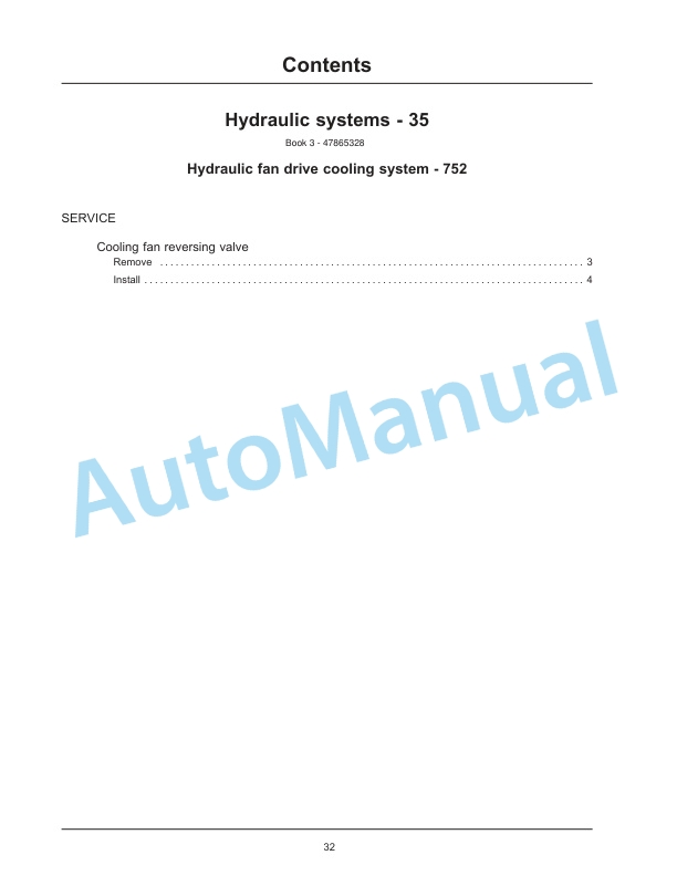New Holland W190C, W230C Tier 4A Interim Wheel Loader Service Manual 47865332-3