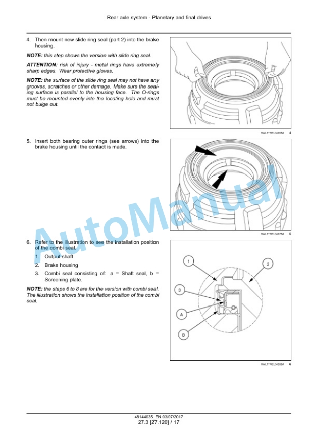 Alternative view of New Holland W190D Stage IV Wheel Loader Service Manual 48144035