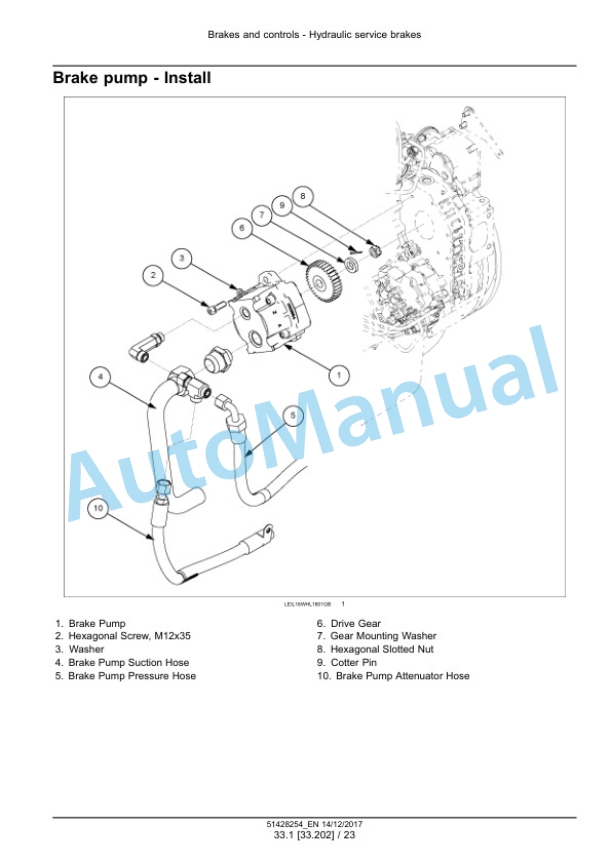 Alternative view of New Holland W190D Stage IV Wheel Loader Service Manual 51428254