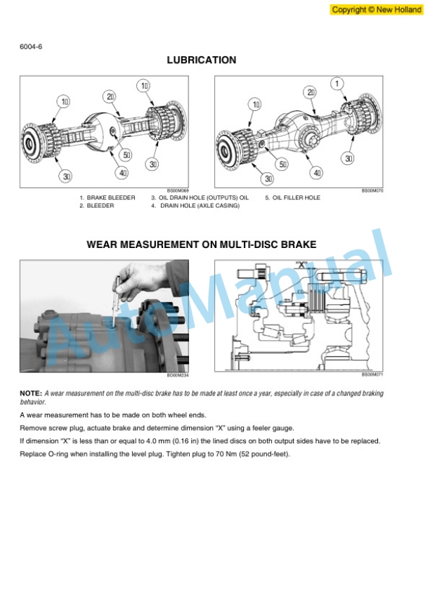 New Holland W270B Wheel Loader Workshop Manual 87661531-4
