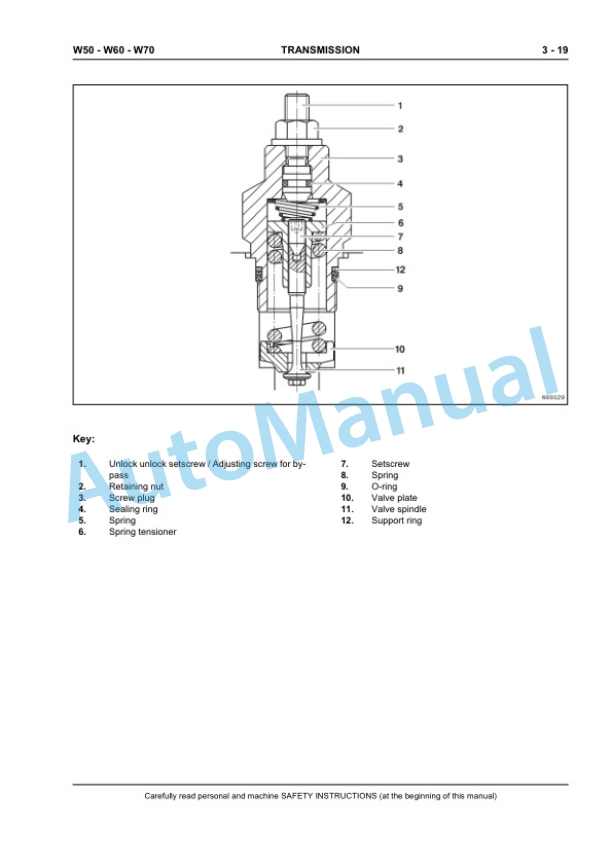 Alternative view of New Holland W50, W60, W70, W80 Wheel Loader Workshop Manual 60413577EN