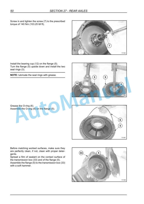 New Holland W50BTC, W60BTC, W70BTC, W80BTC Wheel Loader Repair Manual 87734623-3