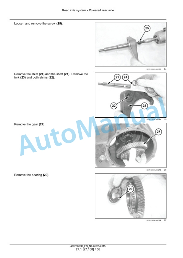 Alternative view of New Holland W50C, W60C, W70C, W80C Tier 4B Final Compact Wheel Loader Service Manual 47829080B