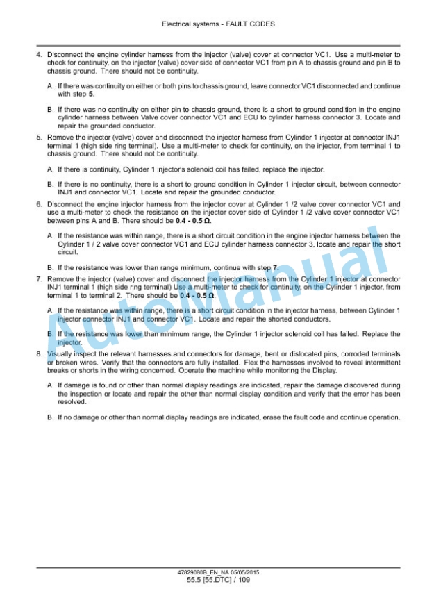 New Holland W50C, W60C, W70C, W80C Tier 4B Final Compact Wheel Loader Service Manual 47878217-3