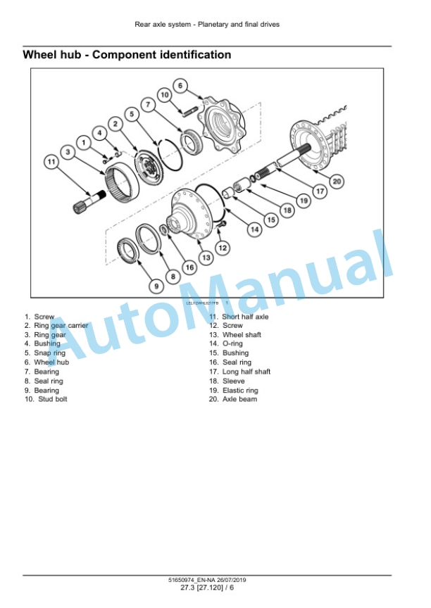 Alternative view of New Holland W50C, W60C, W70C, W80C Tier 4B Final Compact Wheel Loader Service Manual 51650974