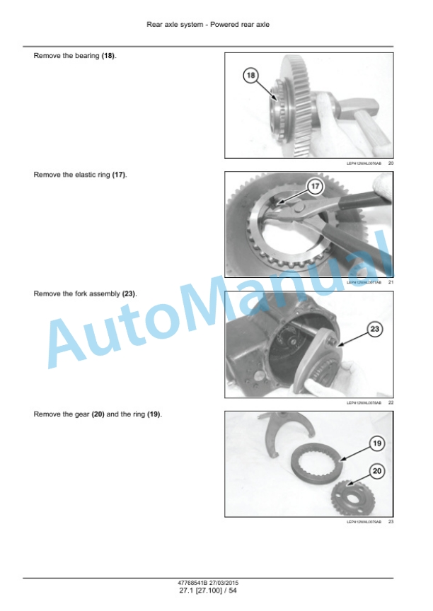 Alternative view of New Holland W50C, W60C, W70C, W80C Tier4 Compact Wheel Loader Service Manual 47768541B