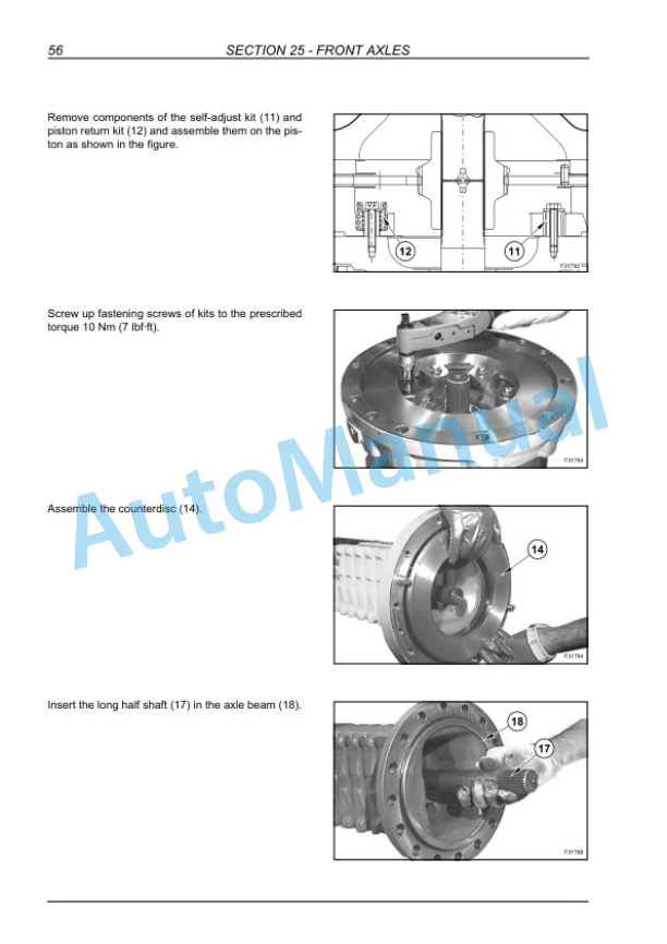 Alternative view of New Holland W50TC, W60TC, W70TC, W80TC Wheel Loader Repair Manual 87618246