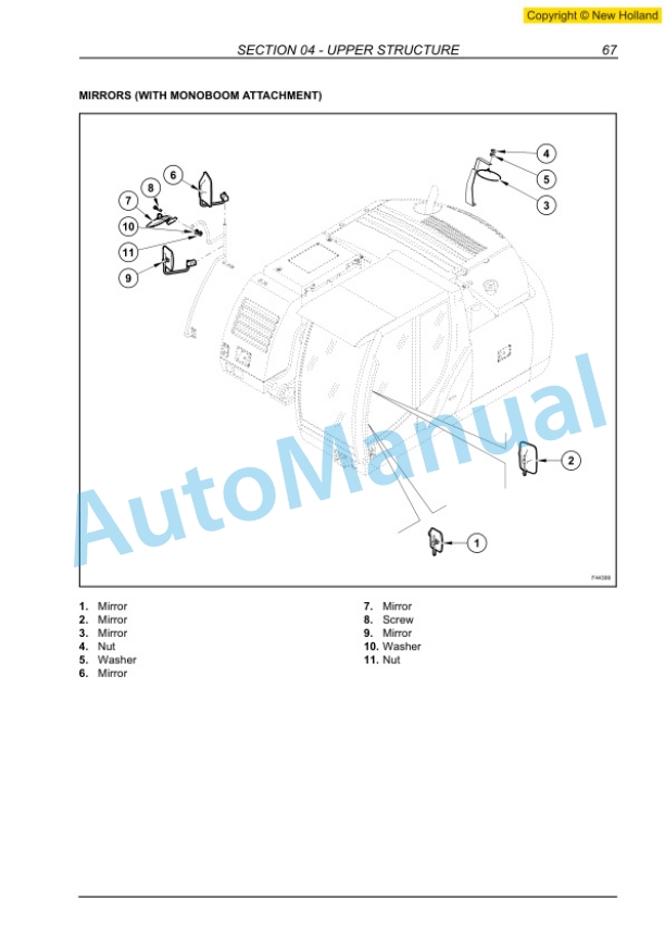 New Holland WE150 Compact, WE170 Compact, WE170C Railroad Wheel Excavator Service Manual 84191448A-2