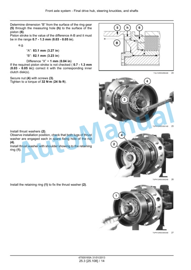 Alternative view of New Holland WE150B Wheeled Excavator Service Manual 47500165