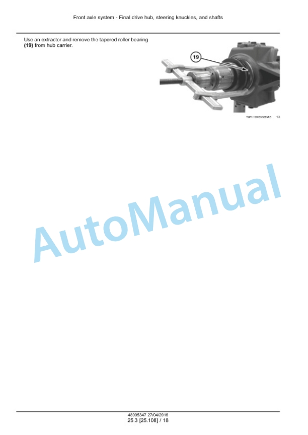 Alternative view of New Holland WE150B Wheeled Excavator Service Manual 48005347