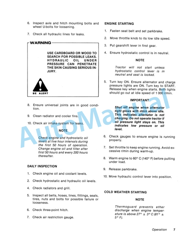 Versatile 160 Tractor Operation and Maintenance Manual 42016010-2