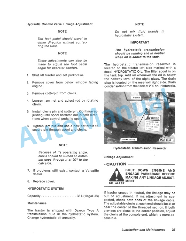 Versatile 160 Tractor Operation and Maintenance Manual 42016011-4