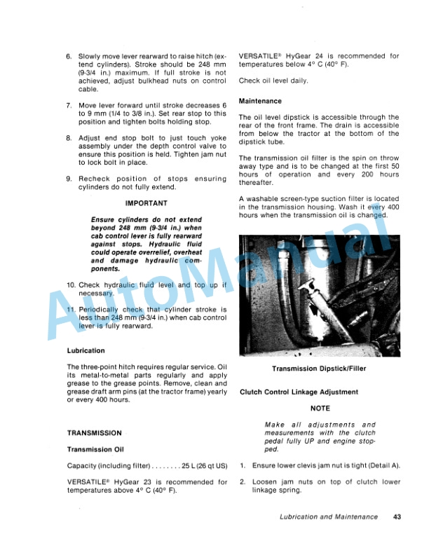 Versatile 555 Tractor Operation and Maintenance Manual 42055505-4