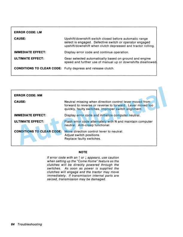 Versatile 836, 856, 876 Tractor Operation and Maintenance Manual 42083632-5