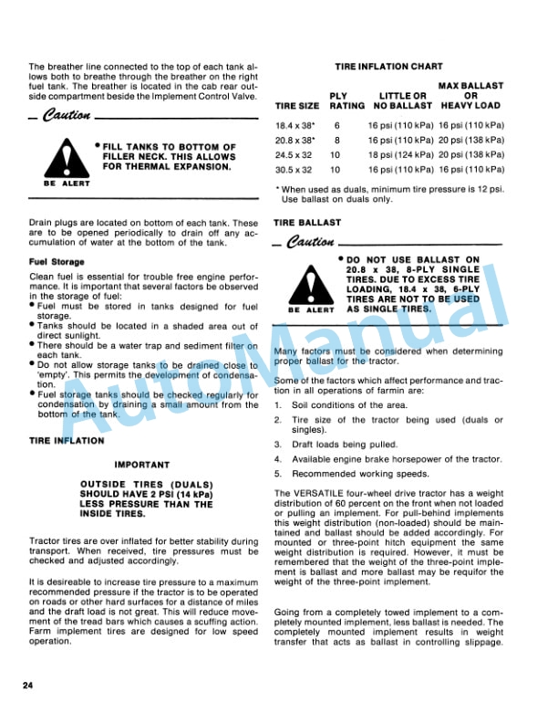 Versatile 935 Constant Power Operation and Maintenance Manual 42093510-3