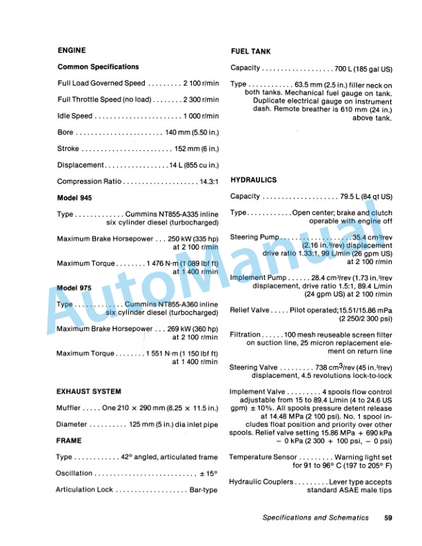 Versatile 945, 975 Tractor Operation and Maintenance Manual 42094520-5