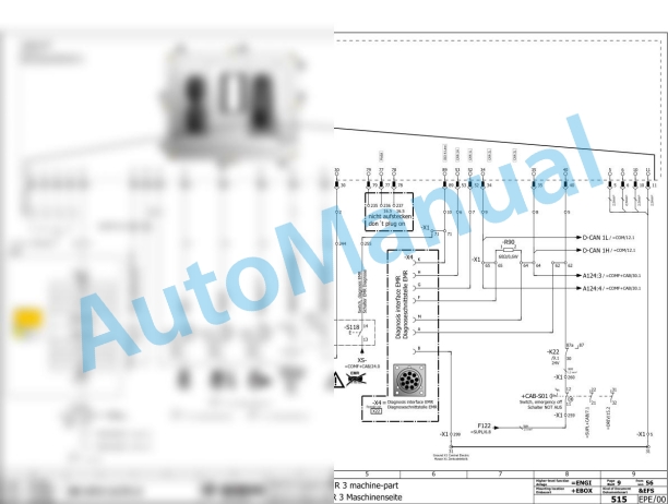 Bomag BC 1172 RB-2 Refuse Compactor Electric, Hydraulic Schematics Diagram 101570851022 - 101570859999-2