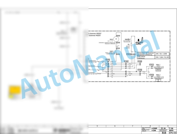 Bomag BC 1172 RB-2 Refuse Compactor Electric, Hydraulic Schematics Diagram 101570851022 - 101570859999-3