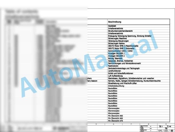 Bomag BC 1172 RB-2 Refuse Compactor Electric, Hydraulic Schematics Diagram 101570871001 - 101570871015-2