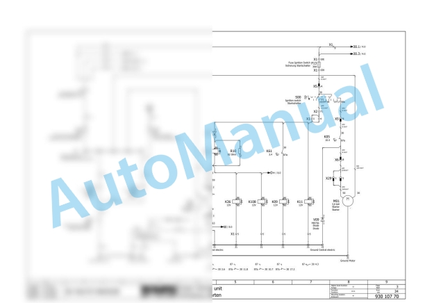 Bomag BC 472 RS Refuse Compactor Electric, Hydraulic Schematics Diagram 101930011002 - 101930011011-3