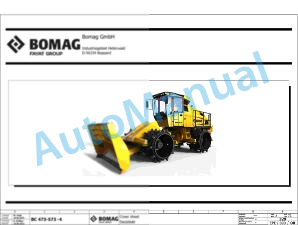 Bomag BC 473 EB-4 Refuse Compactor Electric Schematics Diagram 101930111001 - 101930119999