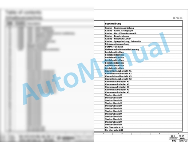 Bomag BC 473 RB-5 Refuse Compactor Electric, Hydraulic Schematics Diagram 101930211001 - 101930219999-2
