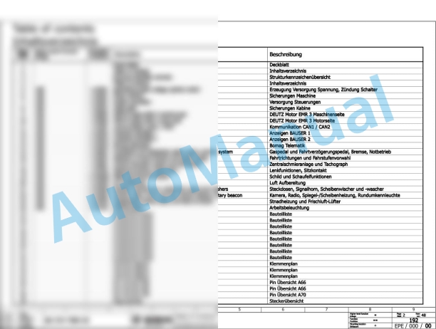 Bomag BC 572 RB-2 Refuse Compactor Electric, Hydraulic Schematics Diagram 101570651001 - 101570651030-2