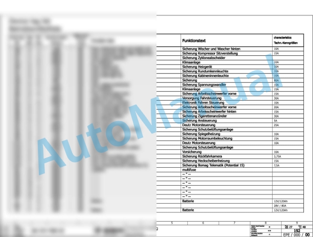 Bomag BC 572 RB-2 Refuse Compactor Electric, Hydraulic Schematics Diagram 101570671001 - 101570671017-2