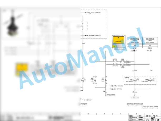 Bomag BC 573 RB-4 Refuse Compactor Electric, Hydraulic Schematics Diagram 101930101001 - 101930109999-3