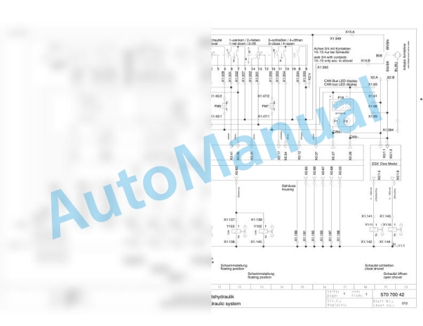 Bomag BC 672 RB-2 Refuse Compactor Electric, Hydraulic Schematics Diagram 101570591001 - 101570591072-3