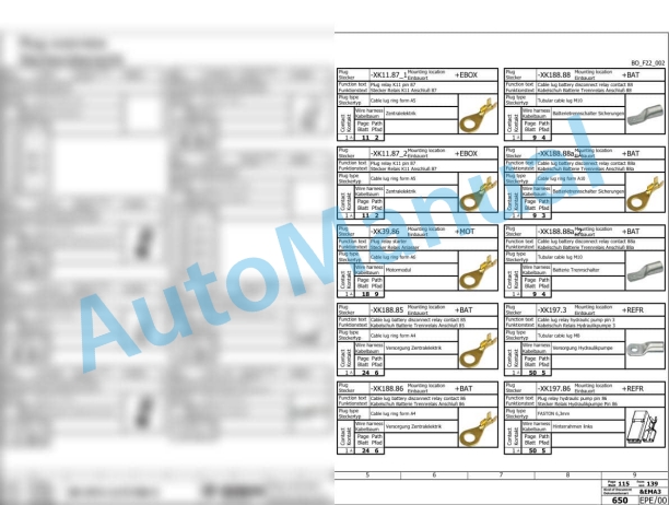 Bomag BC 873 RB-5 Refuse Compactor Electric, Hydraulic Schematics Diagram 101930401001 - 101930409999-3