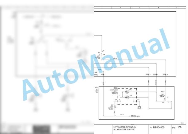 Bomag BF 223 C HFE St3A Asphalt Paver Electric Schematics Diagram 821890061001 - 821890069999-3