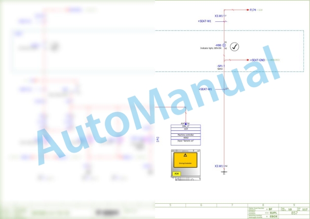 Bomag BF 300 C-2 S340-2 V Asphalt Paver Electric, Hydraulic Schematics Diagram 821891251001 - 821891259999-3