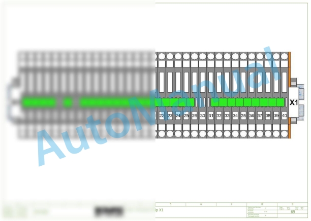 Bomag BF 300 C Asphalt Paver Electric Schematics Diagram 821837571005 - 821837571043-2