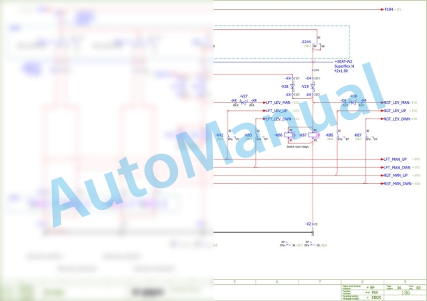 Bomag BF 300 C S340-2 TV Asphalt Paver Electric Schematics Diagram 821891081001 - 821891081054-2