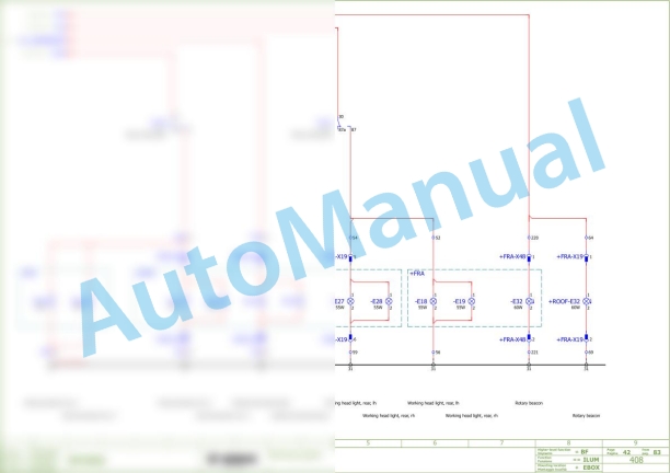 Bomag BF 300 C S340-2 V Asphalt Paver Electric, Hydraulic Schematics Diagram 821891101001 - 821891109999-2