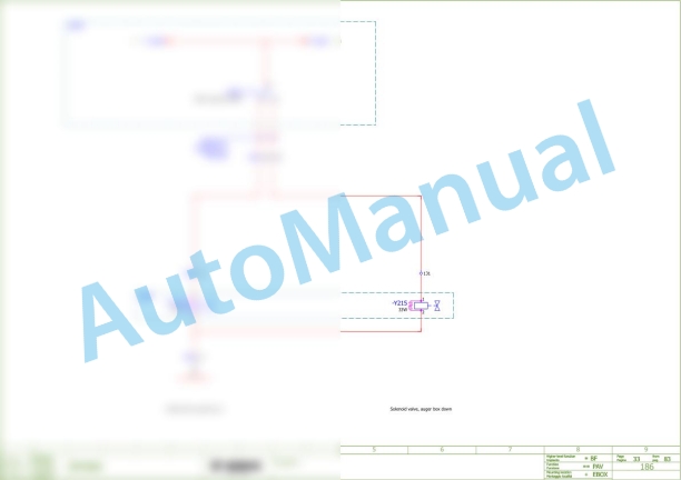 Bomag BF 300 C S340-2 V Asphalt Paver Electric Schematics Diagram 821891121001 - 821891121001-2