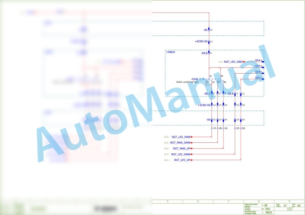 Bomag BF 300 P S340-2 TV Asphalt Paver Electric Schematics Diagram 821891071001 - 821891071049-2