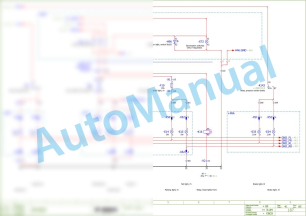 Bomag BF 300 P S340-2 TV Asphalt Paver Electric Schematics Diagram 821891211001 - 821891211006-2