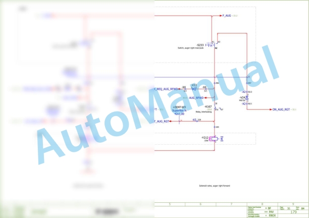 Bomag BF 300 P S340 V Asphalt Paver Electric Schematics Diagram 821837681024 - 821837689999-2