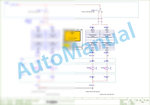 Bomag BF 600 C-2 S 500 Asphalt Paver Electric, Hydraulic Schematics Diagram 821892101017 - 821892101031-3