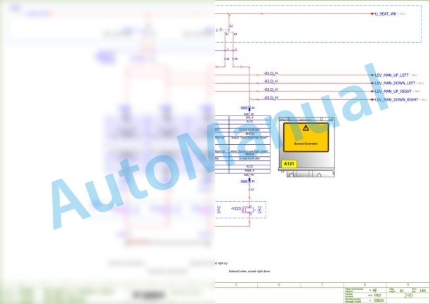 Bomag BF 600 C-2 S 500 Asphalt Paver Electric Schematics Diagram 821892021002 - 821892021003-2