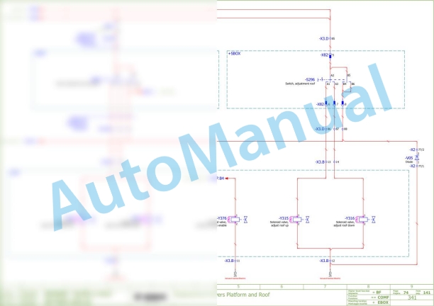 Bomag BF 600 C-2 S 600 Asphalt Paver Electric, Hydraulic Schematics Diagram 821892091005 - 821892091008-2
