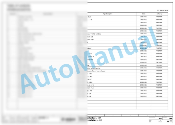 Bomag BF 600 C-3 S 500 Stage V Asphalt Paver Electric, Hydraulic Schematics Diagram 821892411002 - 821892419999-2
